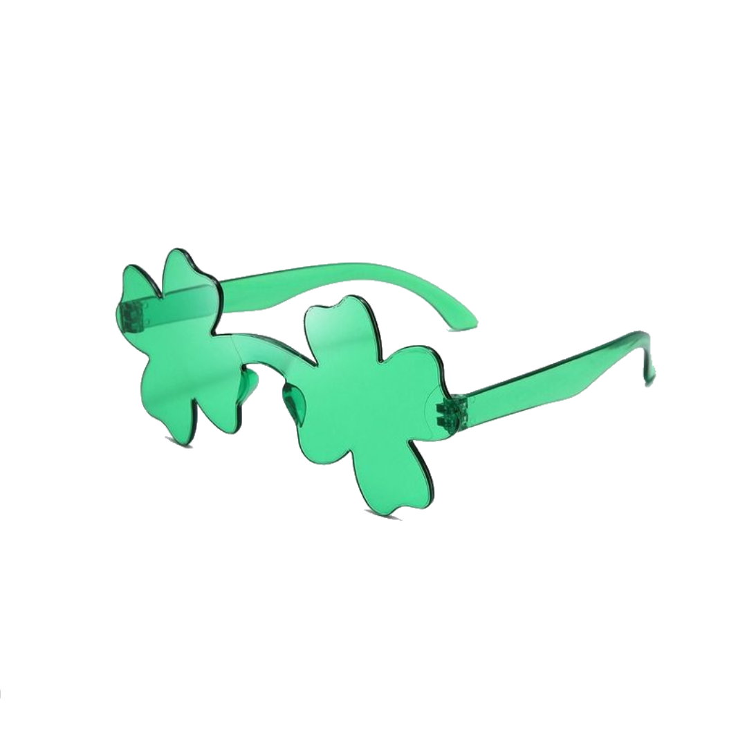 Groene klaver bril