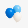 blauw wit lichtblauw ballonnen set 40 stuks