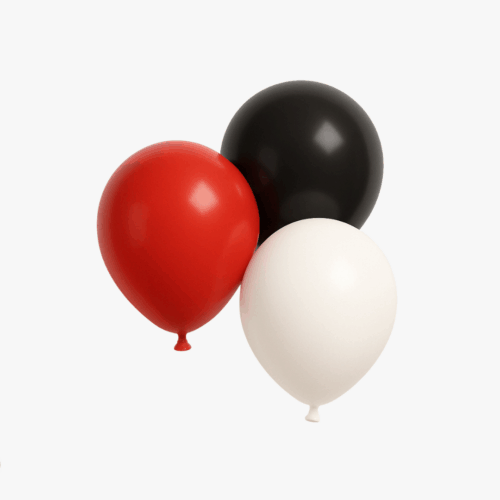 rood wit zwart ballonnen set 40 stuks